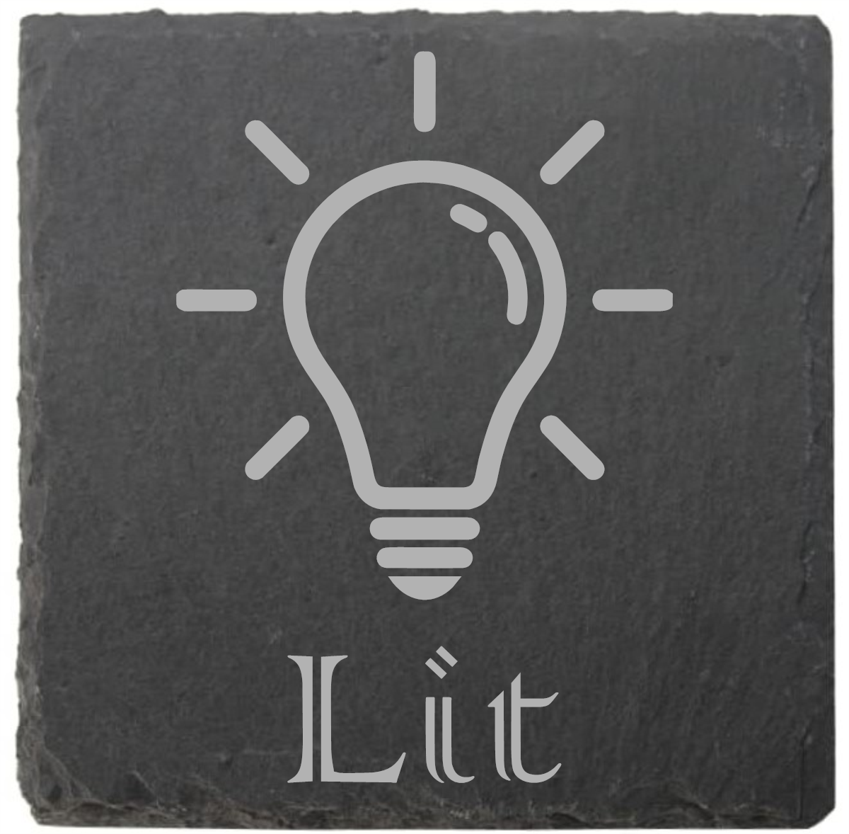 Assorted coasters: Buzzed, Hammered, Lit, Tanked