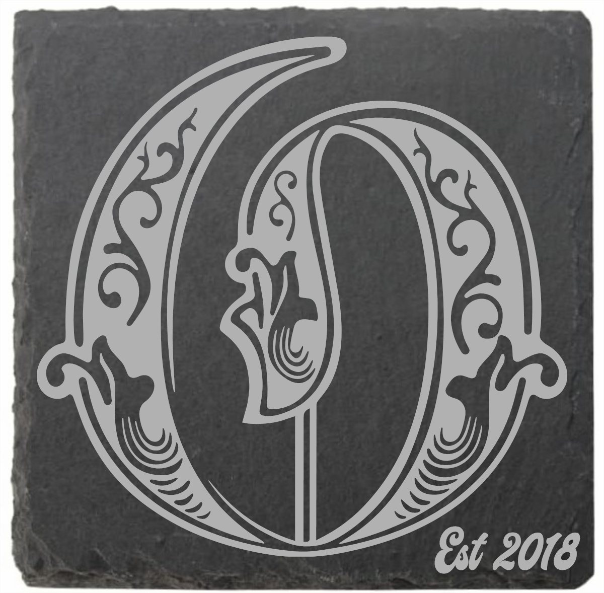 Letter coasters with date