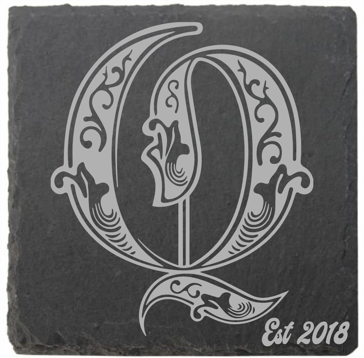Letter coasters with date