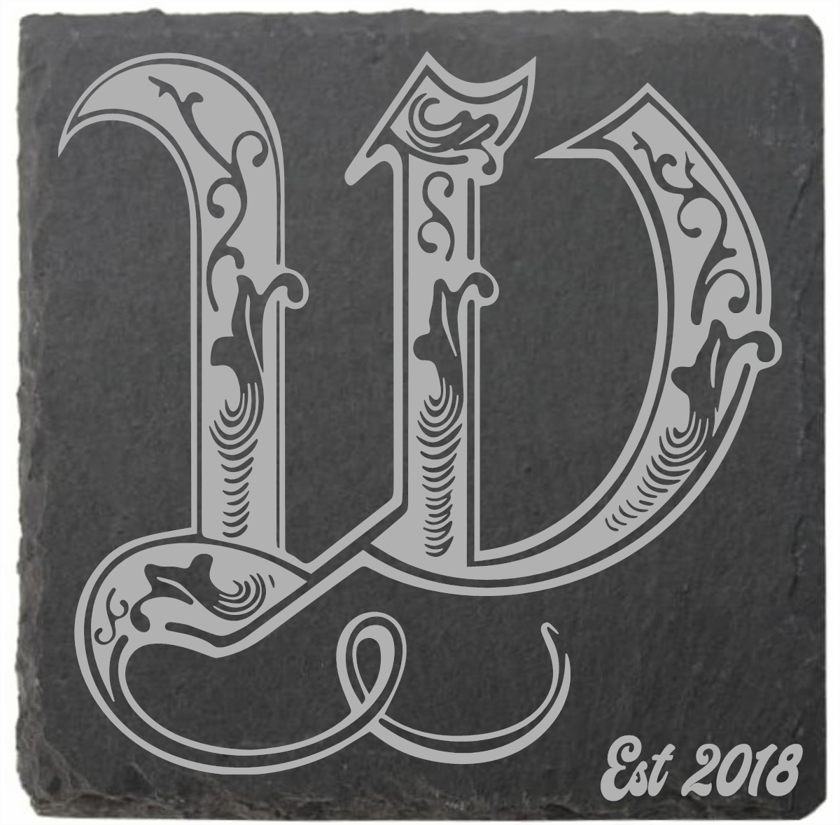 Letter coasters with date