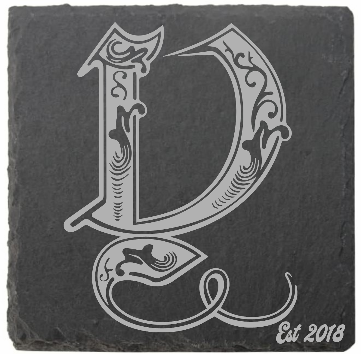 Letter coasters with date