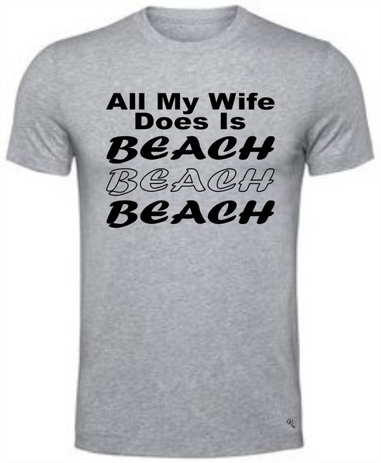 Beach, Wife t-shirt