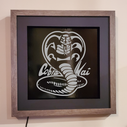 Cobra Kai etched picture frame