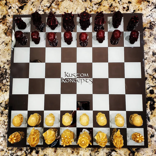 Custom chess board mirror