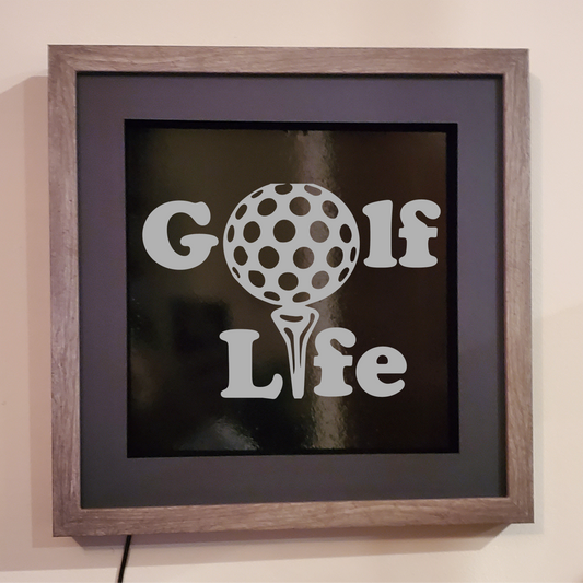 Golf Life etched picture frame